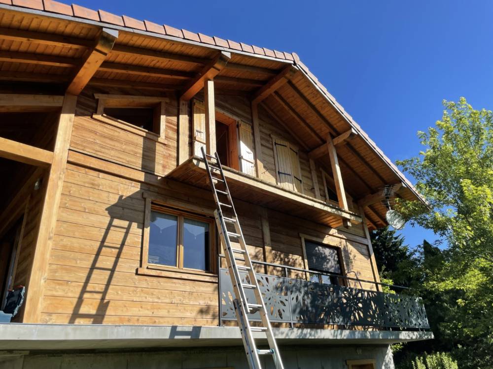 Garde corps chalet échelle