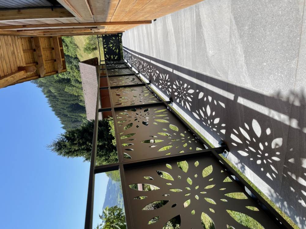 Garde corps noir terrasse