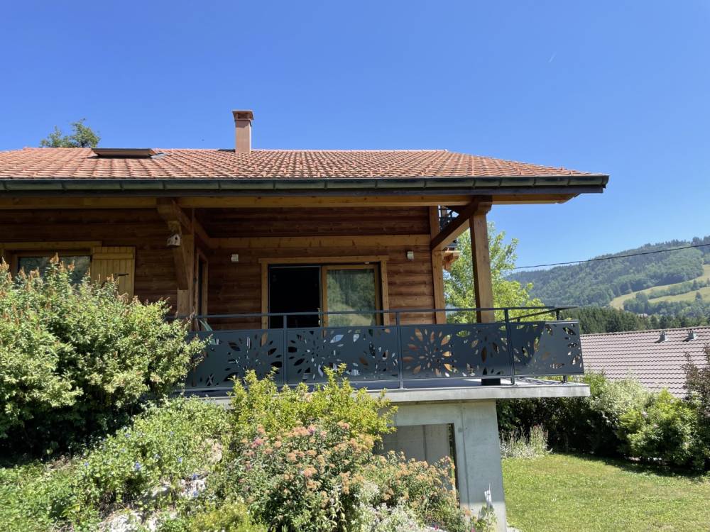 Garde corps chalet étage