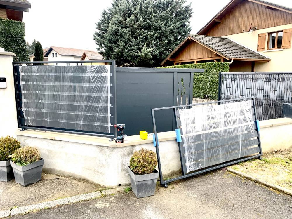 Installation clôture